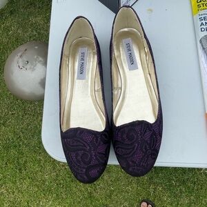 Purple with black lace